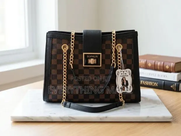 Brand New Sophilin Luxury Checkerboard Handbag + Free Wallet Pouch · Photo 1