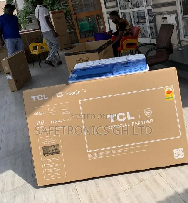 Get Super Sleek 50s5k Android TCL 50 Inch Frameless Qled Tv · Photo 1