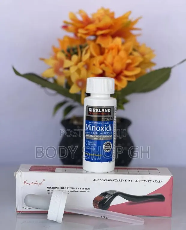 Derma Roller + Kirkland Minoxidil for Beard and Hair Growth · Photo 1