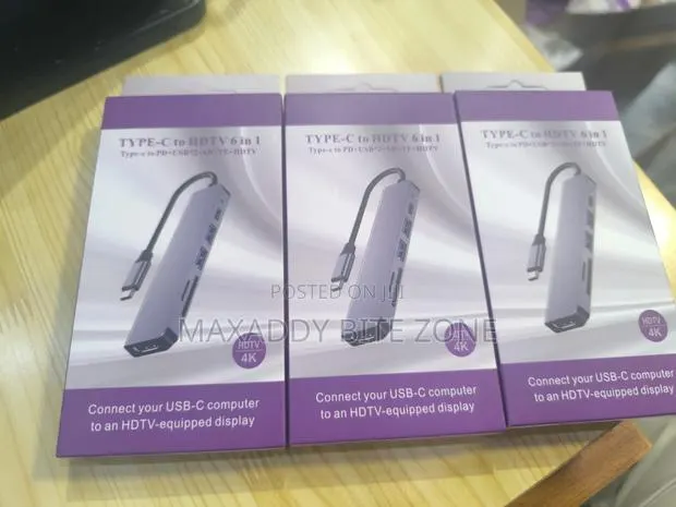 6 In1usb C to Usb 3.0 Hdmi-Compatible Dock Usb Hub C Type-C · Photo 7