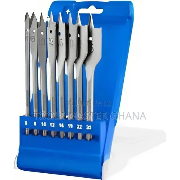 8 Pcs Flat Wood Drill Bits Set # Wwf6b08 · Photo 1