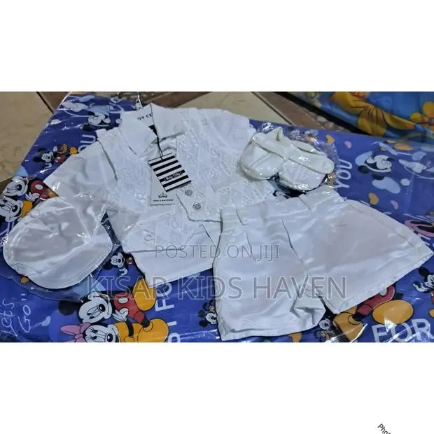 Walk in Style Boy's Christening Cloth Set With Shoe and Cap · Photo 1