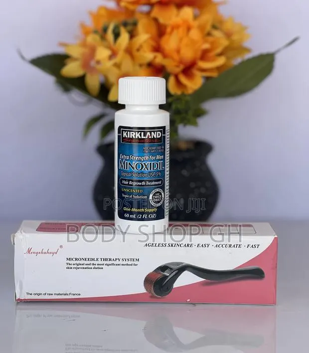 Beard Booster Pack - Kirkland Minoxidil + Derma Roller · Photo 1