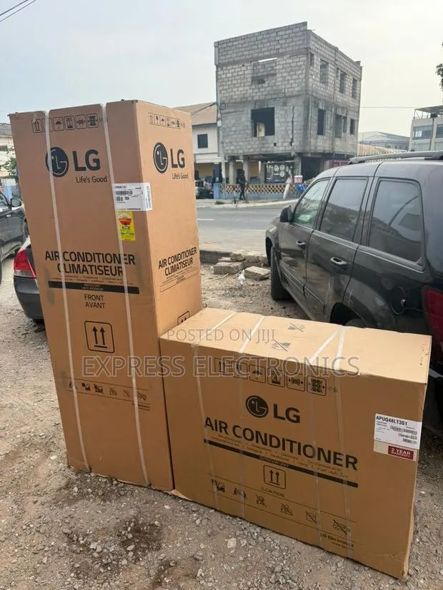 Get a New White Lg Split Floor Standing Air Conditioner 5hp · Photo 1