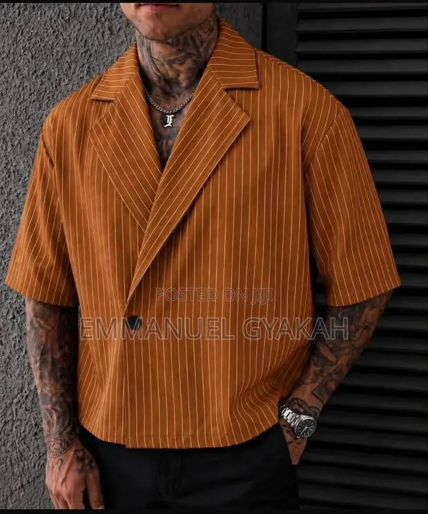 Classic Short Sleeve Blazer Shirt · Photo 1