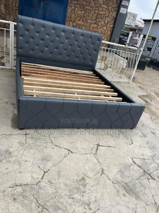 Leather Queens Bed Frame · Photo 1