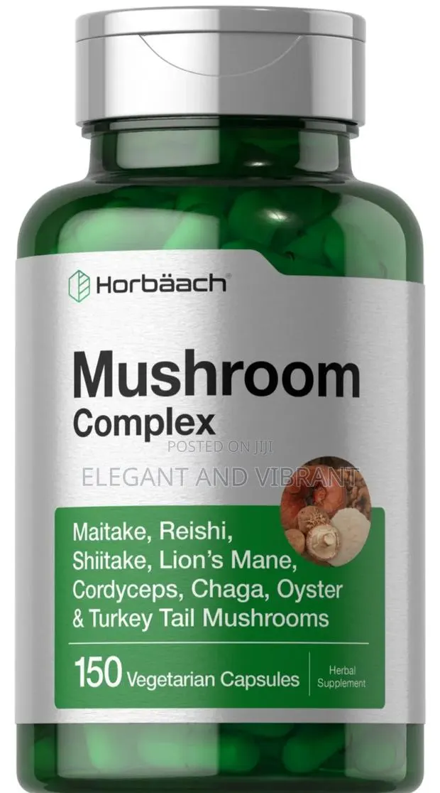Mushroom Complex Supplement | 150 Capsules | 8 Mushroom Blend | · Photo 1