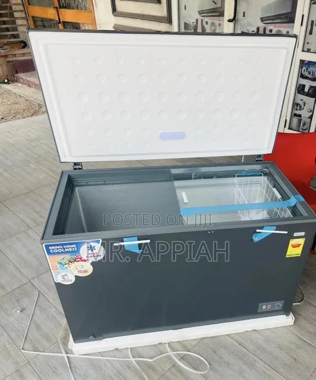 Check Out Nasco Nas-420 Single Door Electric Chest Freezer(380L)Gray. · Photo 1