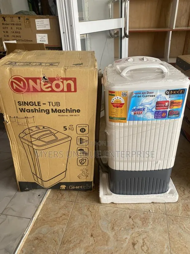 Electric Washing Machine 5kg-Neon Power Wash(New) · Photo 1