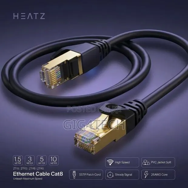 Heatz Zt111 1.5m Ethernet Cable Cat8 · Photo 1
