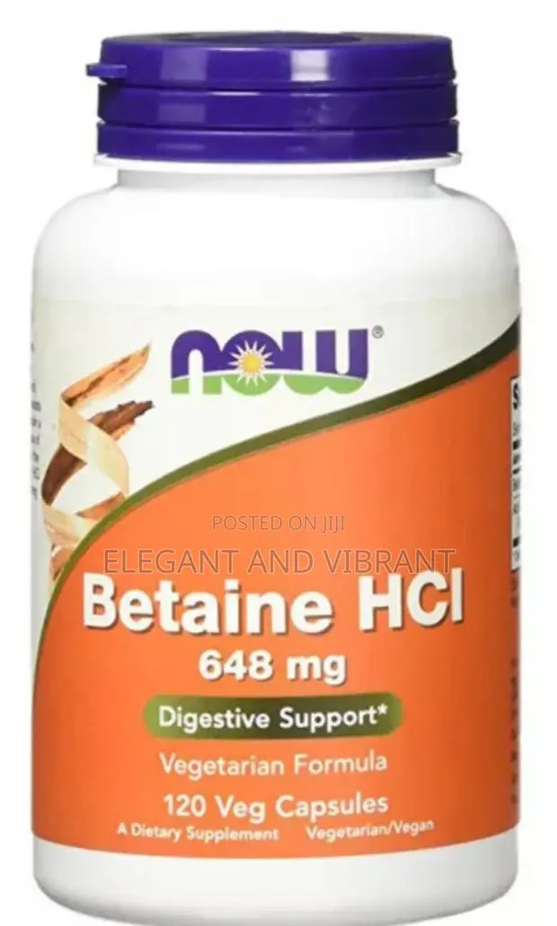 Betaine HCL 648 Mg 120 Capsules - Now Foods · Photo 1