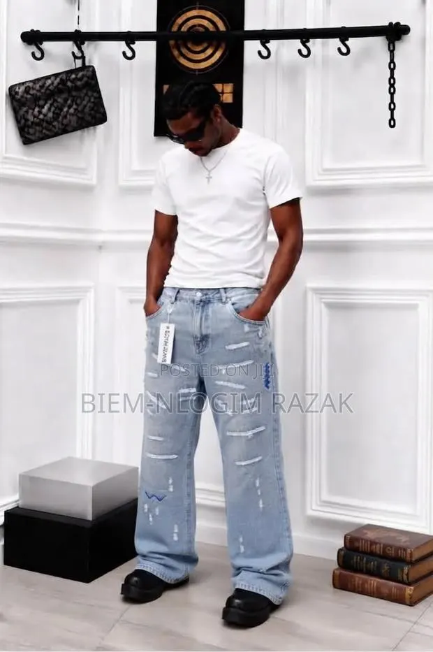 Straight Baggy Jeans Available in Stock · Photo 1