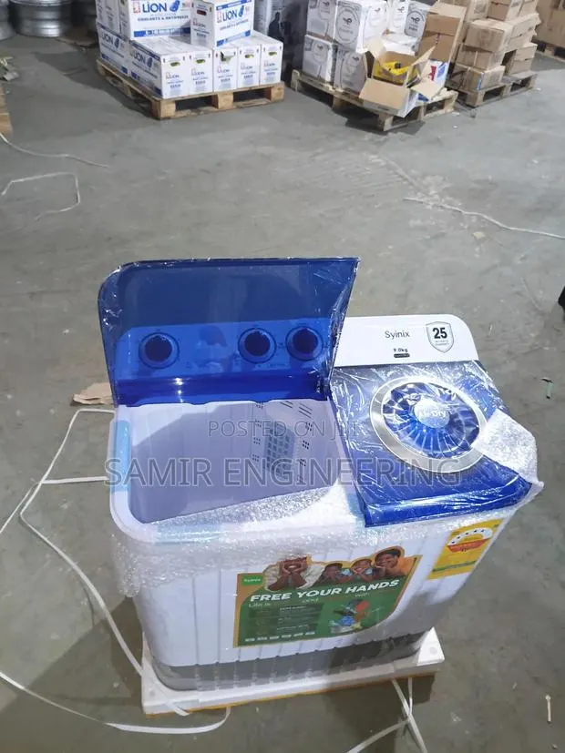 Syinix 9kg Twin Tub Semi-Automatic Washing Machine – Rust-Resistant · Photo 1