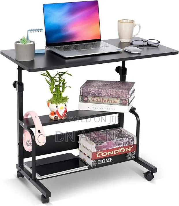 Adjustable Table With Storage Dim: 80*40*(60-90)Cm · Photo 1