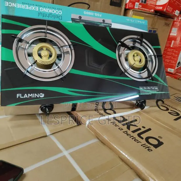 Hugely Discounted Fantastic 2 Burner Glass Top Flamino Gas Stove · Photo 1