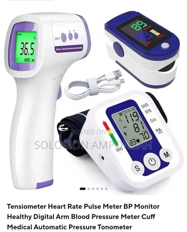 Digital Blood Pressure Monitor,Finger Pulse Oximeter and Thermometer · Photo 1