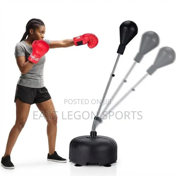 Boxing Punch Bag Ball Stand Cardio Karate Training Speedball · Photo 1