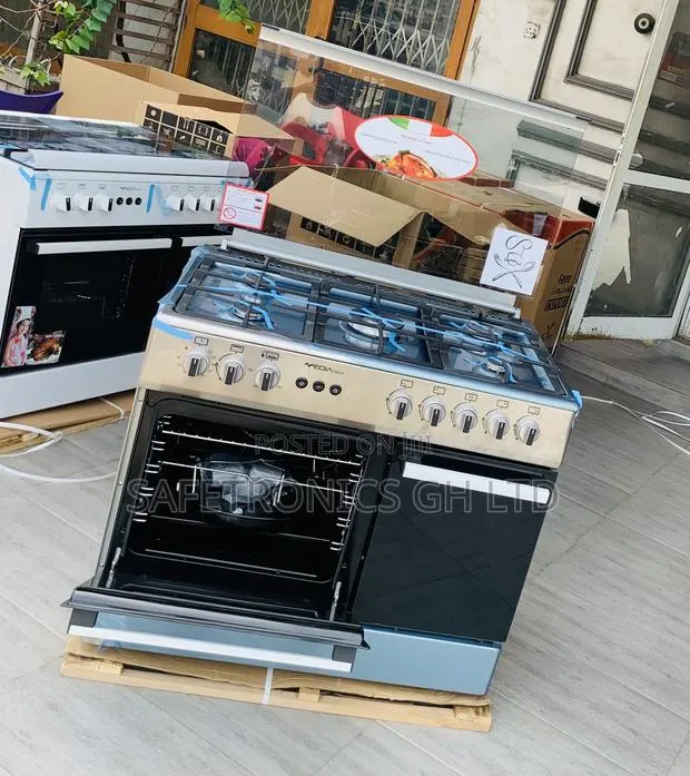 Available Mediatech 60x90 Gray Cooker 5 Gas Oven With Grill · Photo 1