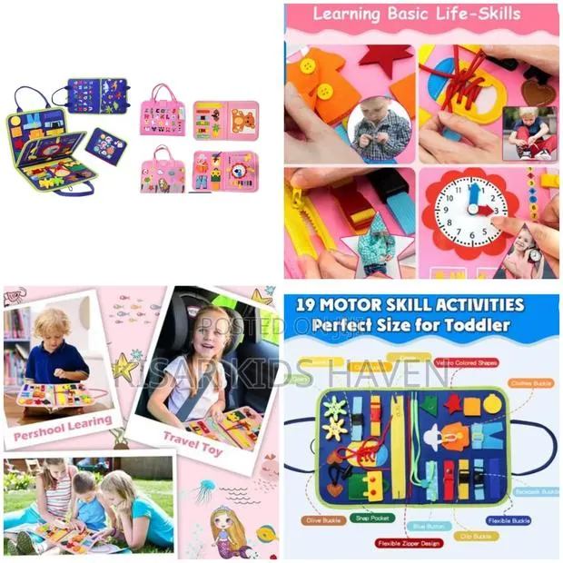 Busy Board and Sensory Activity Book for Toddlers 1 to 4 Years · Photo 1