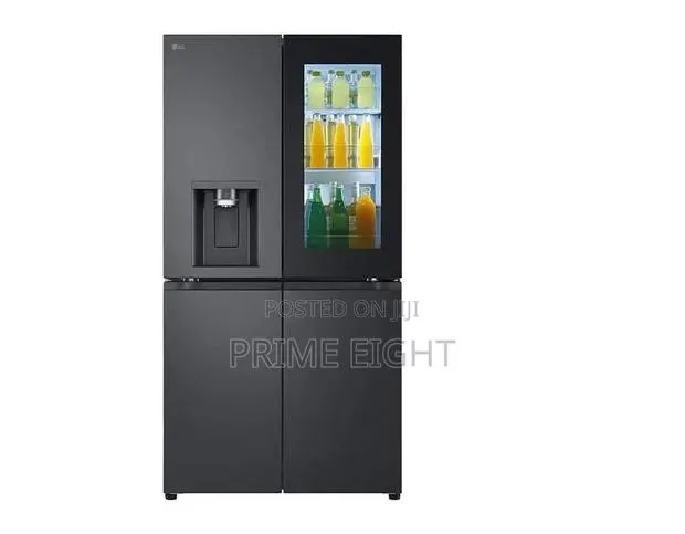 NEW LG 671L Black Glass InstaView Cross Door Refrigerator(GC-X24ffcab) · Photo 1