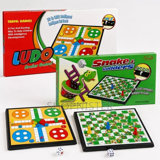 Combo 2-in-1 Ludo Snake Ladders Board Game · Photo 1