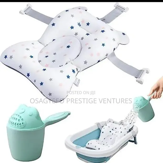 Baby Bath Support Cushion Rinse Cup · Photo 1