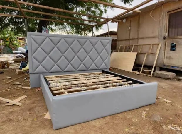 Gray King Size Bed Frame · Photo 1