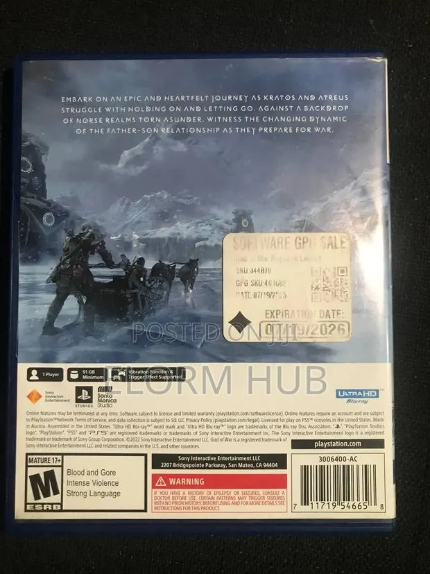 Ps5 Disc God of War · Photo 2