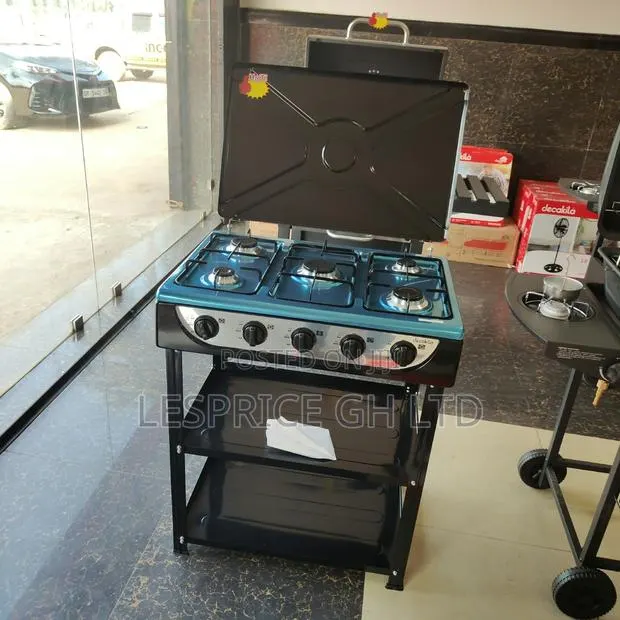 Enjoy Everyday Promo on Our Matchless 5 Burner Gas Stove With Shelf · Photo 1