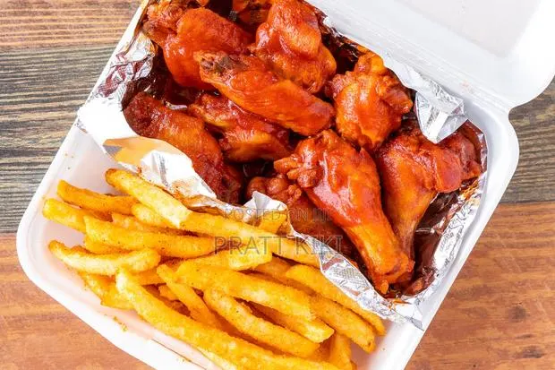 Fries and Chicken Wings Meal + Free Drink · Photo 1
