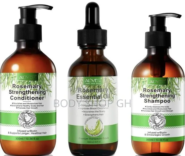 Rosemary Hair + Edges Growth Set [Shampoo, Conditioner, Oil] · Photo 1