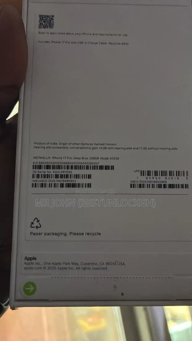 New Apple iPhone 17 Pro 256 GB Silver · Photo 1