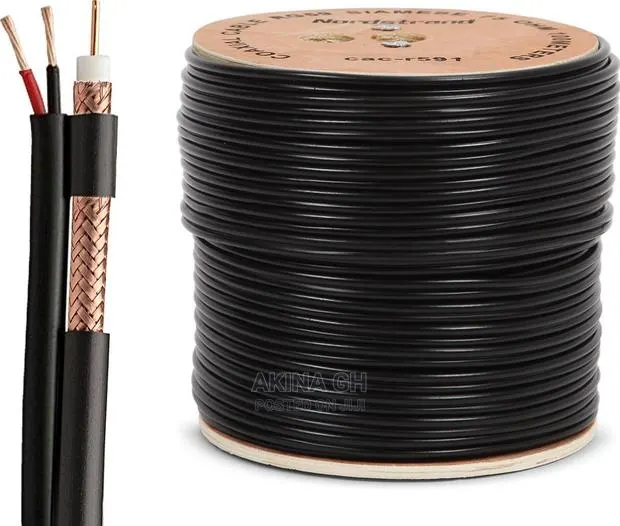 Coaxial Cable 305 Meters With Power Rg59p · Photo 1