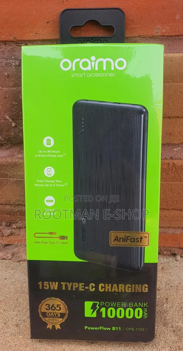 Oraimo Powerflow B11 10000mah 15w Power Bank · Photo 1