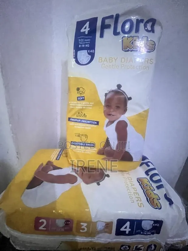 Flora Kids Baby Diapers Maxi Size 4, Taille Maxi · Photo 1