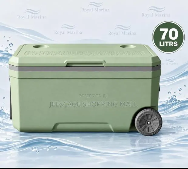70 Litre Portable Wheeled Cooler With Retractable Handle · Photo 1