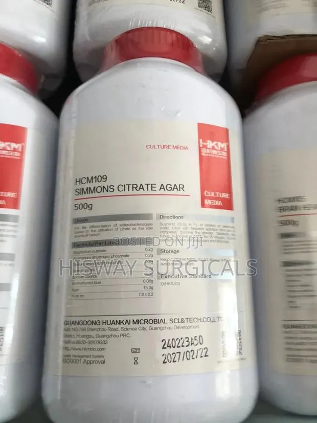 Simmons Citrate Agar · Photo 1