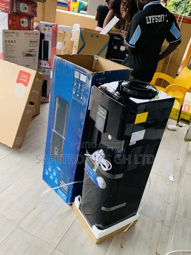 Ultra Modern Midea Water Dispenser With Refrigerator - Black · Photo 1