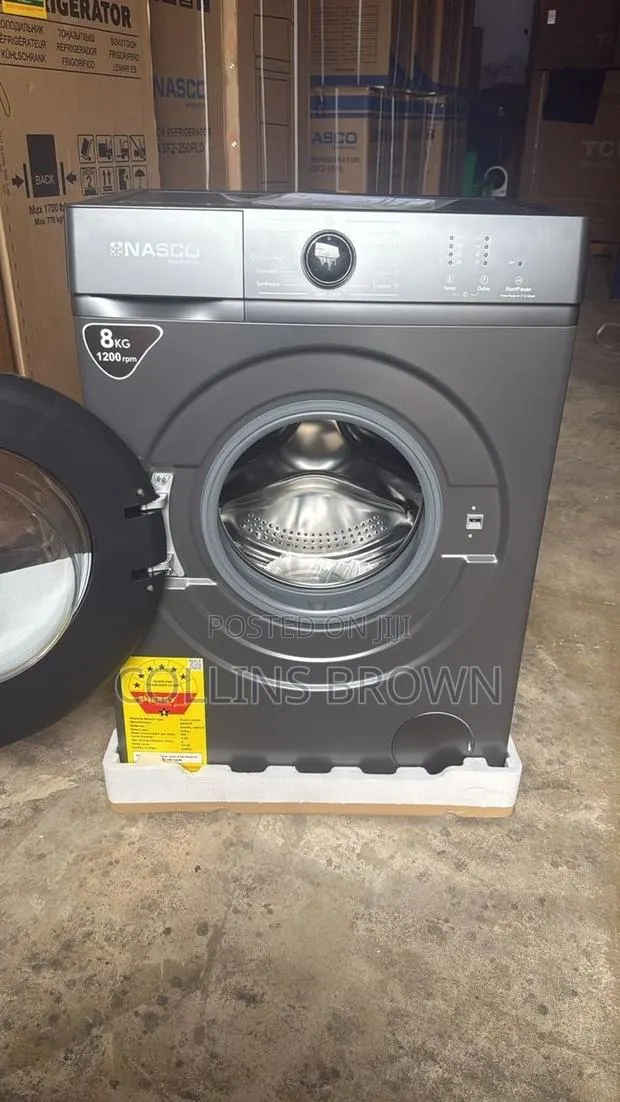 Nasco Washing Machine 8kg Front Loader Fully Automatic · Photo 1