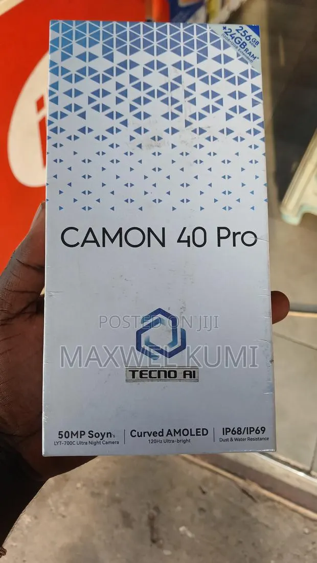 New Tecno Camon 40 Pro 5G 256 GB Black · Photo 1