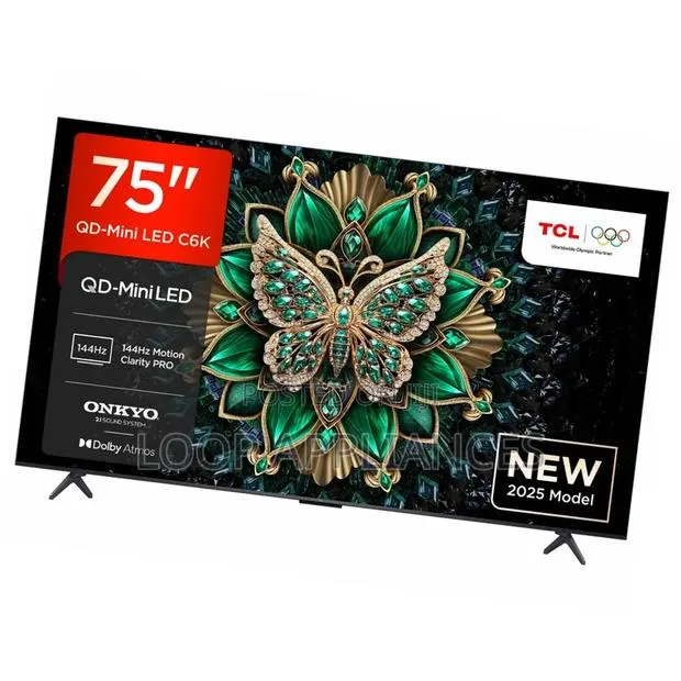 New TCL 75 Inch Premium QD-Mini LED Smart TV 75C6K · Photo 1