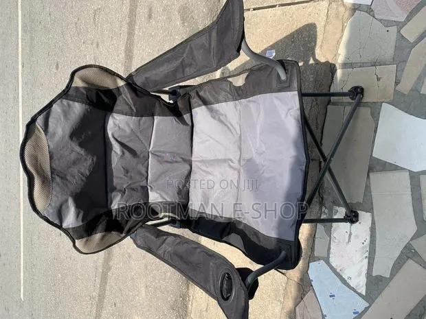 Jumbo Folding Fishing Chair With Cup Holder and Bag Grey · Photo 1