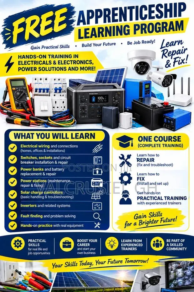 Free Apprenticeship Learning Program · Photo 1