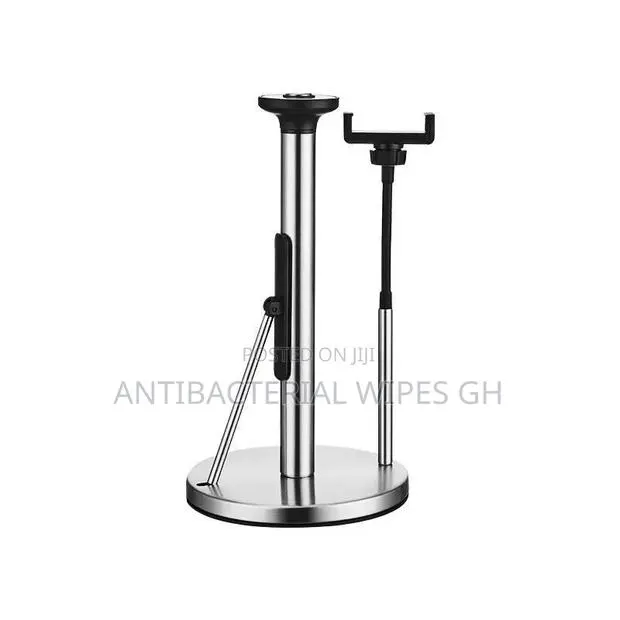 Stainless Steel Kitchen Tissue Roll Holder With Phone Holder. 2 IN 1 · Photo 1