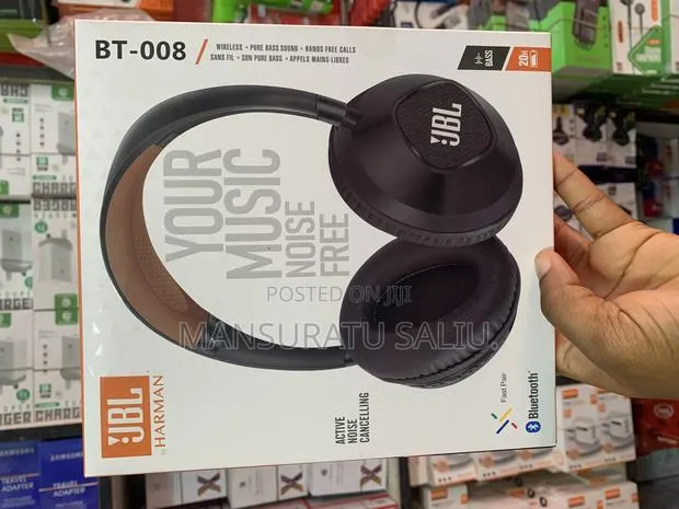 JBL Head Phone Active Noise Cancelling Bt -008 Wireless * · Photo 1