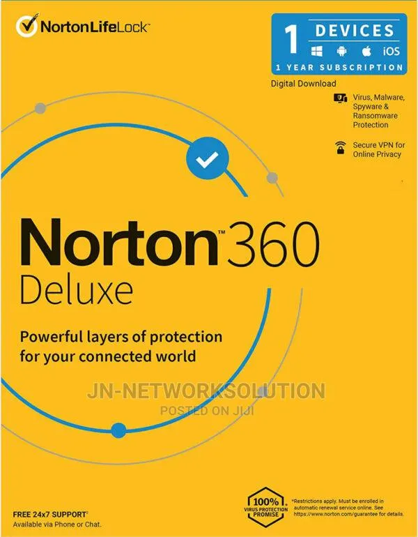Norton 360 Deluxe 1 Device 1 Year Windows/Mac/Android/Ios · Photo 1