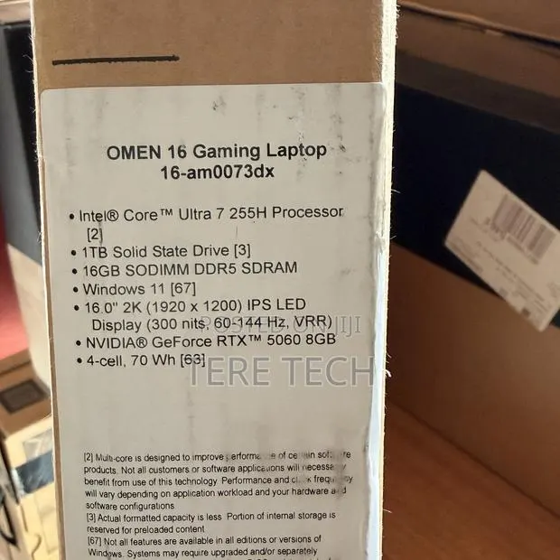 New Laptop HP Omen 16 16GB Intel Core Ultra 7 SSD 1T · Photo 1