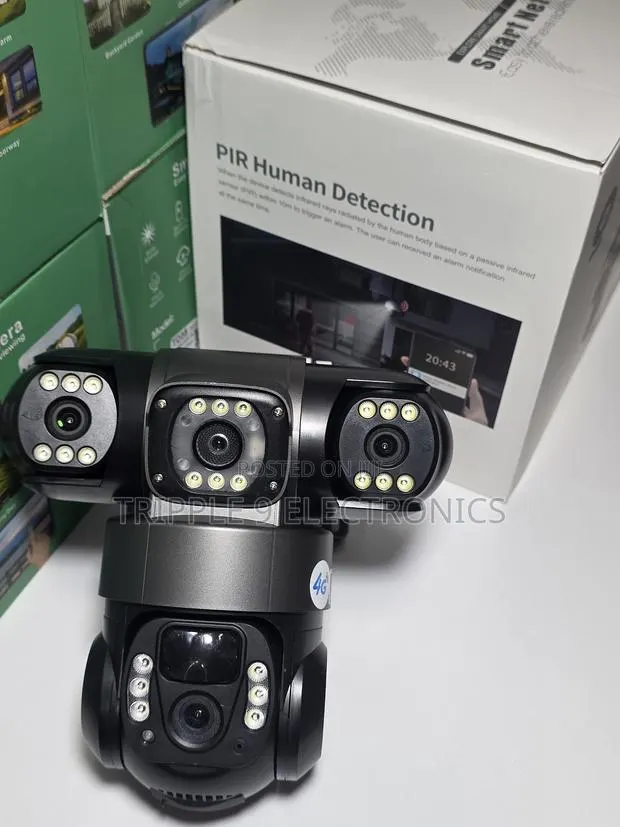 Smartnet V380 Pro 3 Lens Solar Camera With Inbuilt Battery · Photo 1