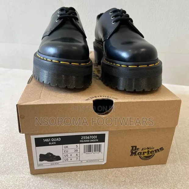 Dr. Martens 1461 Quad Shoes – GH₵450 | Sizes 40–45 · Photo 1