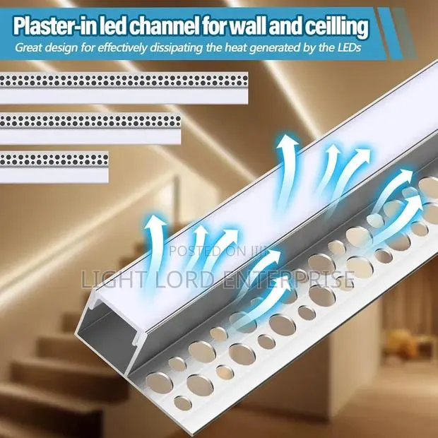 Inled Plaster Staircase Aluminum Profiles 3feet · Photo 1